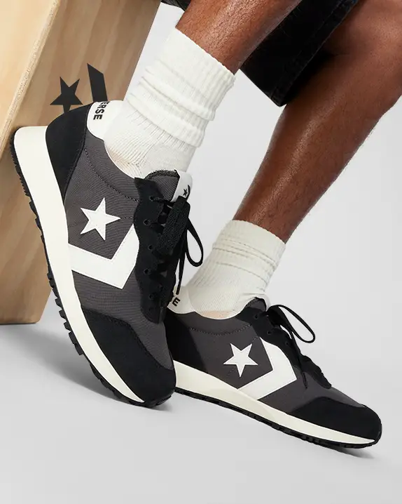 Converse RunStarMotion Ox プラットフォームトレーナー 送料無料】RUN STAR TRAINER RETRO SPORTS OX OBSIDIAN A10621C