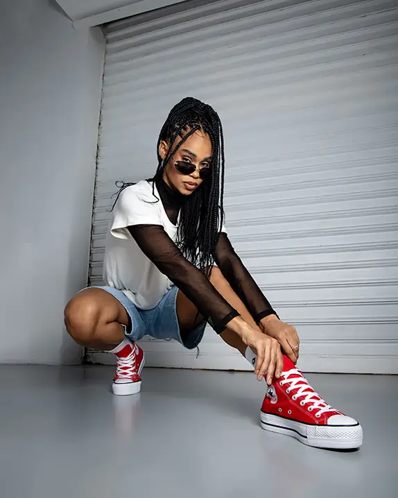 Plataforma Bota All Star Cano Alto Feminino Chuck Taylor All Star