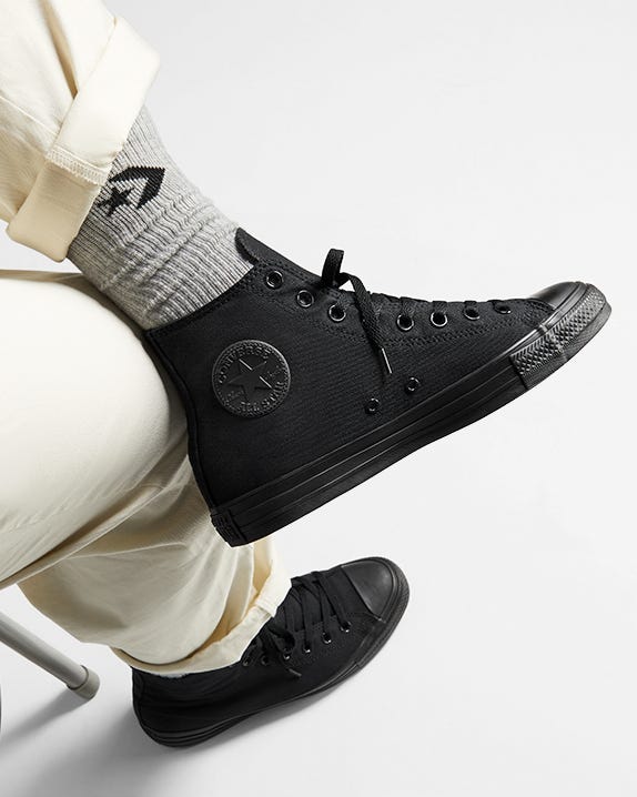 Couro All Star Todo Preto Mercado Livre Chuck Taylor Canvas